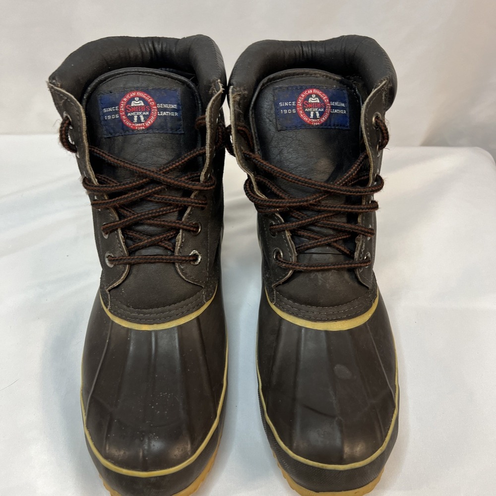 Smith's Thinsulate  Men's Lace Up  Boots Steel Shank Size‎ 10 Duck Boots